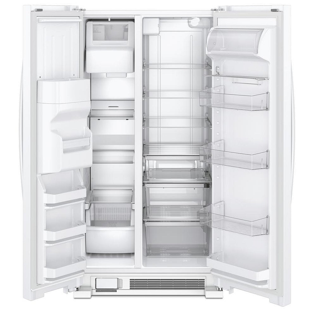 Whirlpool WRS321SDHW Side by Side Refrigerator, 33 inch Width, Ice Dispenser (Thru Door), Water Dispenser (Exterior), 21.4 cu. ft. Capacity, White colour
