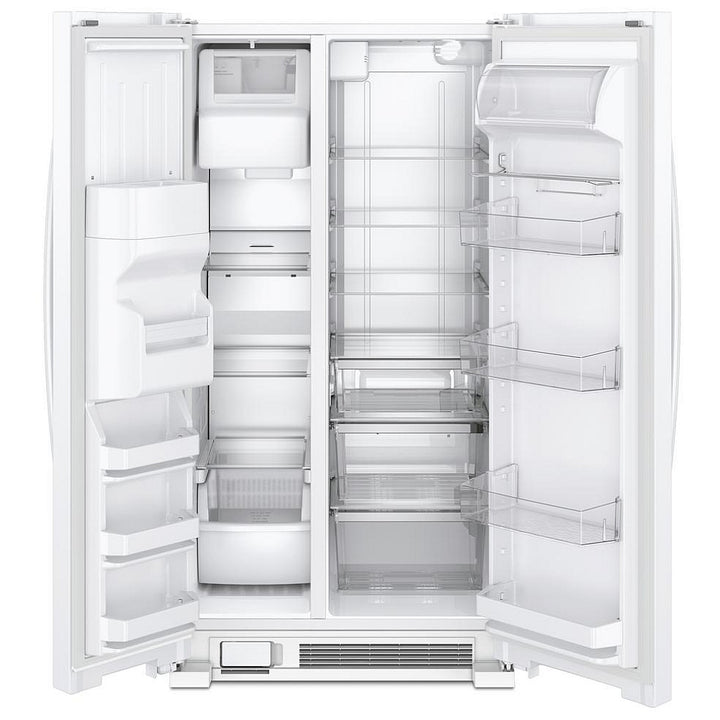 Whirlpool WRS321SDHW Side by Side Refrigerator, 33 inch Width, Ice Dispenser (Thru Door), Water Dispenser (Exterior), 21.4 cu. ft. Capacity, White colour