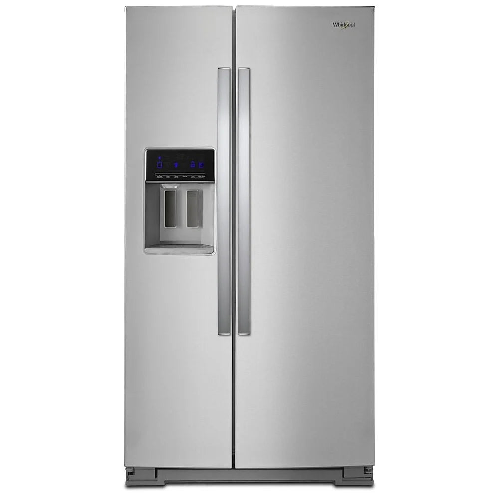 Whirlpool WRS571CIHZ Side by Side Refrigerator, 36 inch Width, Counter Depth, Ice Dispenser (Thru Door), Water Dispenser (Exterior), 20.5 cu. ft. Capacity, Stainless Steel color REFURBISHED 1 YEAR WARRANTY