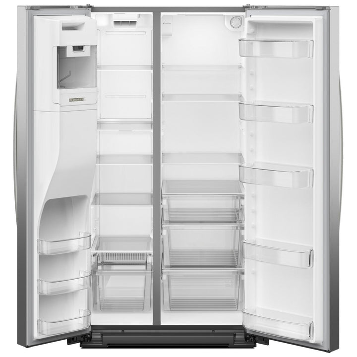 Whirlpool 36" 28.7 Cu. Ft. Side-By-Side Refrigerator with Water & Ice Dispenser (WRSF5536RZ) - Fingerprint Resistant Stainless Steel