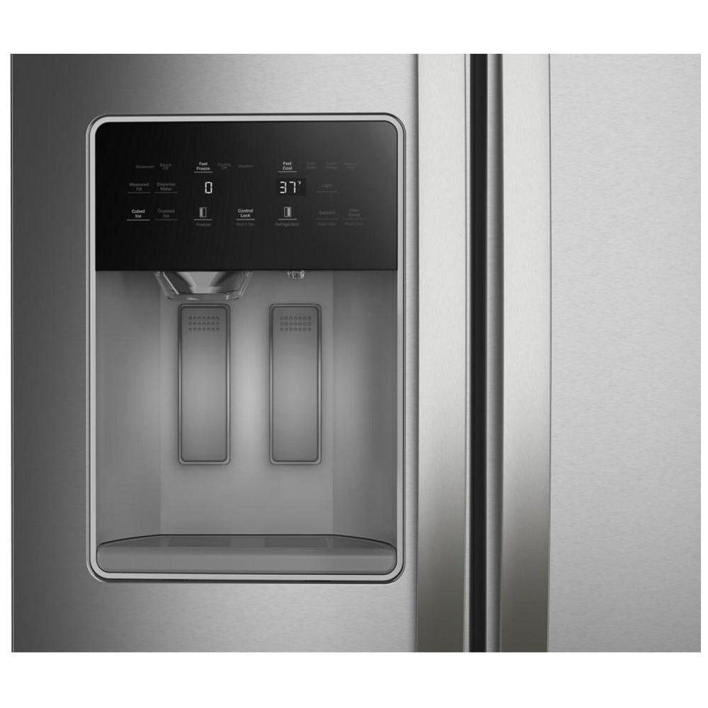 Whirlpool 36" 28.7 Cu. Ft. Side-By-Side Refrigerator with Water & Ice Dispenser (WRSF5536RZ) - Fingerprint Resistant Stainless Steel