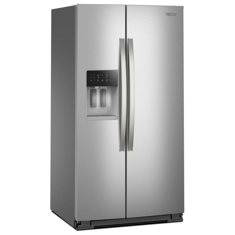 Whirlpool 36" 28.7 Cu. Ft. Side-By-Side Refrigerator with Water & Ice Dispenser (WRSF5536RZ) - Fingerprint Resistant Stainless Steel