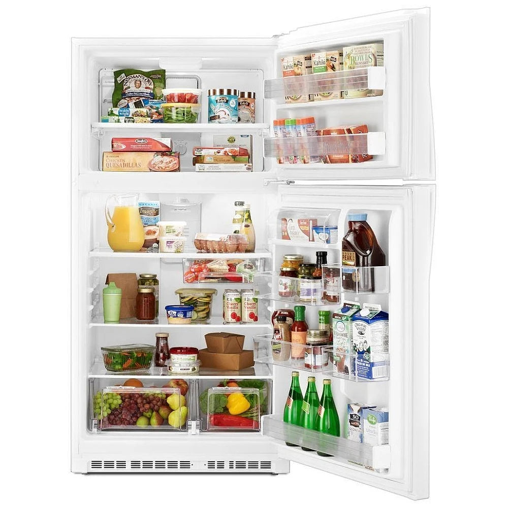 Whirlpool WRT541SZDW Top Freezer Refrigerator, 33 inch Width, 21.3 cu. ft. Capacity, Optional Ice Maker (Special Order), White color REFURBISHED 1 YEAR WARRANTY