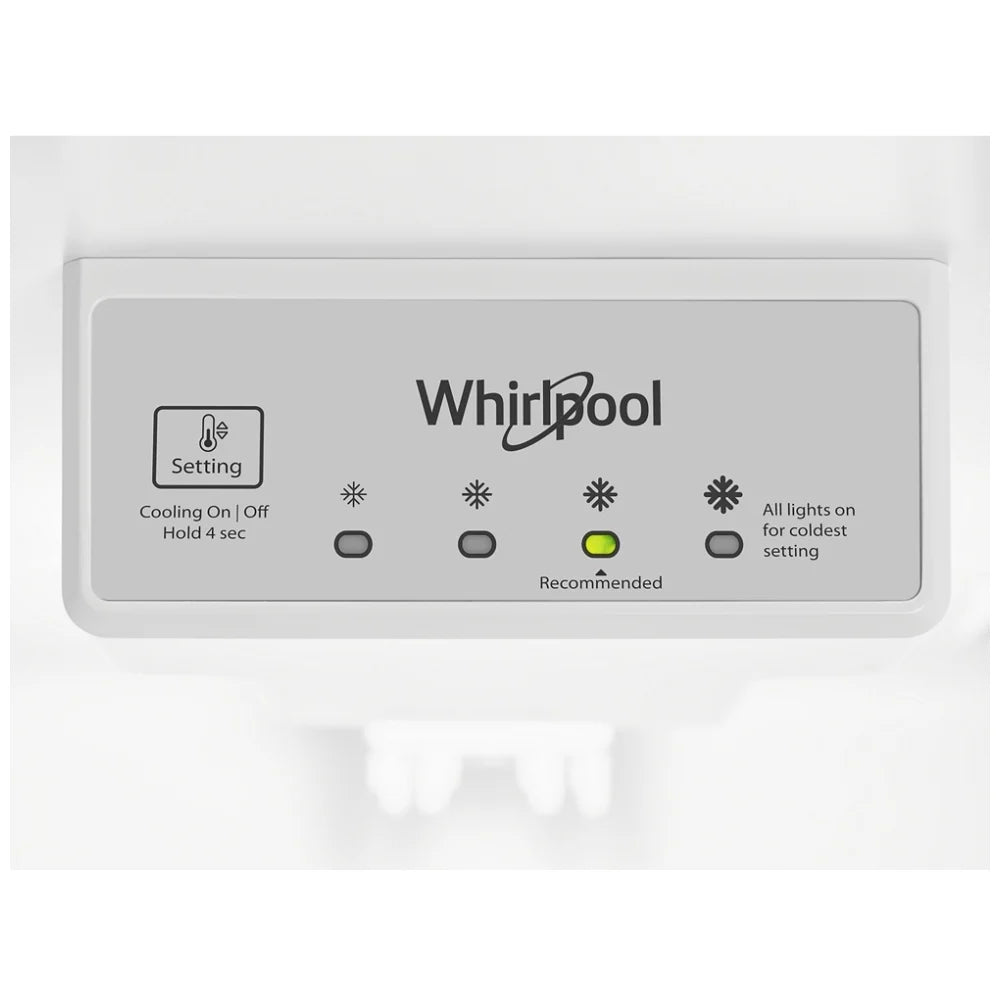 Whirlpool WRTX5328PW Top Freezer Refrigerator, 28 inch Width, ENERGY STAR Certified, 16.3 cu. ft. Capacity, Optional Ice Maker (Special Order), Counter Depth, White color