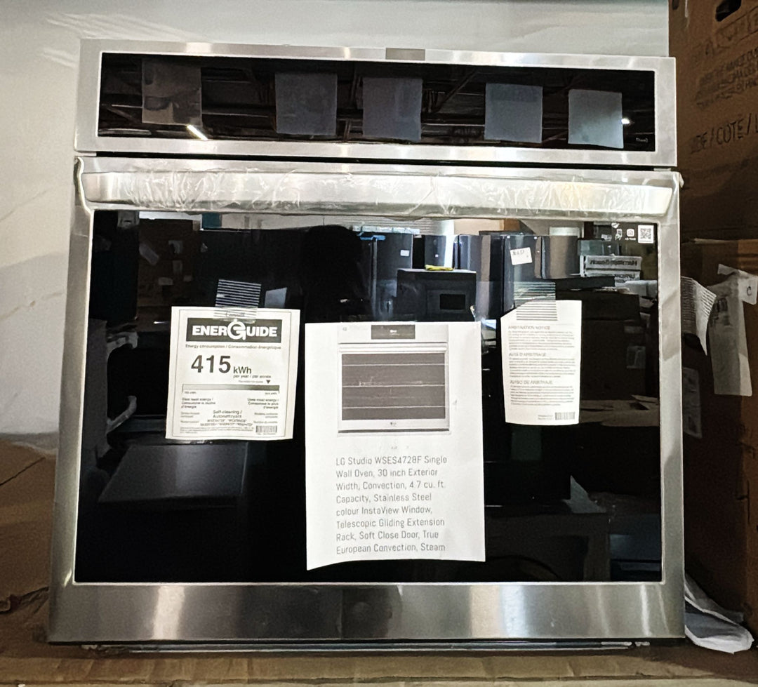 LG WSEP4727F Single Wall Oven, 30 inch Exterior Width, True Convection, Self Clean, 4.7 cu. ft. Capacity, Temperature Probe, Wifi Enabled, Air Fry, Stainless Steel colour Air Fry, True European Convection