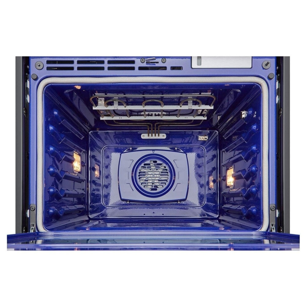 LG Studio WSES4728F Single Wall Oven, 30 inch Exterior Width, True Convection, 4.7 cu. ft. Capacity, Air Fry, Stainless Steel colour InstaView Window, Telescopic Gliding Extension Rack, Soft Close Door, True European Convection, Steam Sous Vide, Air Fry