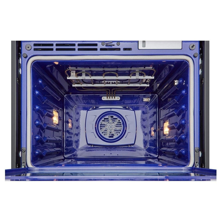 LG Studio WSES4728F Single Wall Oven, 30 inch Exterior Width, True Convection, 4.7 cu. ft. Capacity, Air Fry, Stainless Steel colour InstaView Window, Telescopic Gliding Extension Rack, Soft Close Door, True European Convection, Steam Sous Vide, Air Fry