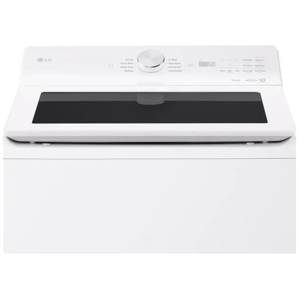 LG WT8200CW Top Load Washer, 27 inch Width, 5.8 cu. ft. Washer Capacity, 800 RPM Washer Spin Speed, 8 Wash Cycles, 5 Temperature Settings, ENERGY STAR Certified, Wifi Enabled, White colou