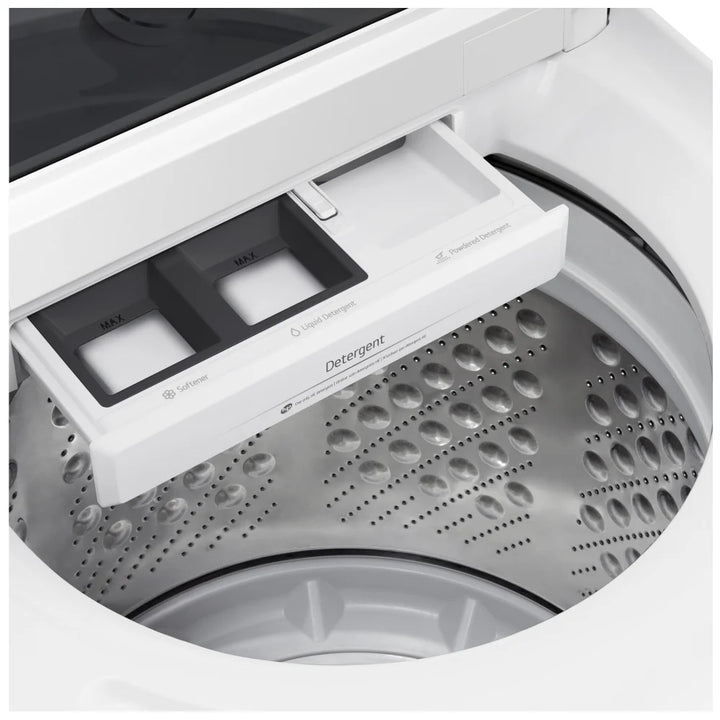 LG WT8200CW Top Load Washer, 27 inch Width, 5.8 cu. ft. Washer Capacity, 800 RPM Washer Spin Speed, 8 Wash Cycles, 5 Temperature Settings, ENERGY STAR Certified, Wifi Enabled, White colou