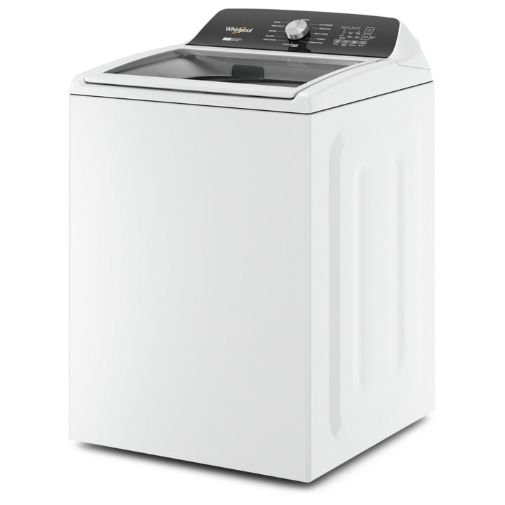 Whirlpool WTW5057LW Top Load Washer, 27 inch Width, 5.5 cu. ft. Washer Capacity, 770 RPM Washer Spin Speed, 12 Wash Cycles, 5 Temperature Settings, White colour (2-in-1 Removable Agitator),Water Faucet