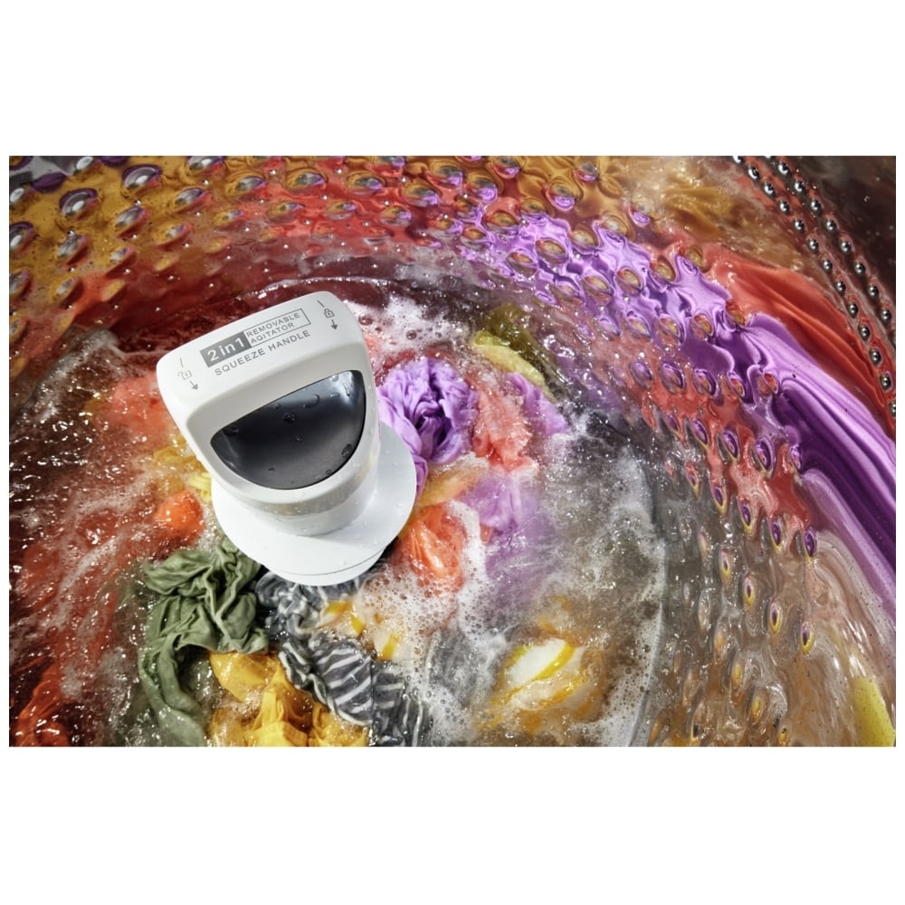 Whirlpool WTW6157PB Top Load Washer, 27 inch Width, 6.1 cu. ft. Washer Capacity, 10 Wash Cycles, 5 Temperature Settings, 850 RPM Washer Spin Speed, ENERGY STAR Certified, Agitator & Impeller 2-in-1 Removable Agitator, Soft Close Lid