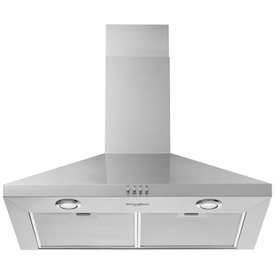 Whirlpool WVW73UC0LS Range Hood, 30 inch Exterior Width, 3, 300 CFM, LED, Aluminum Mesh Filter, Stainless Steel colour