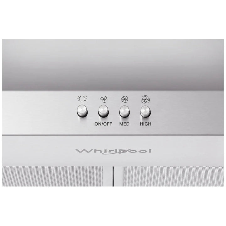 Whirlpool WVW73UC0LS Range Hood, 30 inch Exterior Width, 3, 300 CFM, LED, Aluminum Mesh Filter, Stainless Steel colour