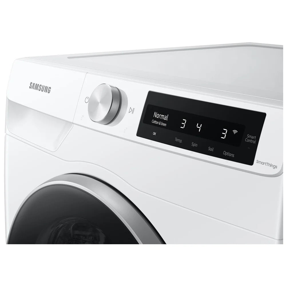 Samsung WW25B6800AW - WW25B6800AW/AC Front Load Washer, 24 inch Width, 2.9 cu. ft. Washer Capacity, 1,400 RPM Washer Spin Speed, 12 Wash Cycles, 5 Temperature Settings, Steam Clean, ENERGY STAR Certified, & White colour