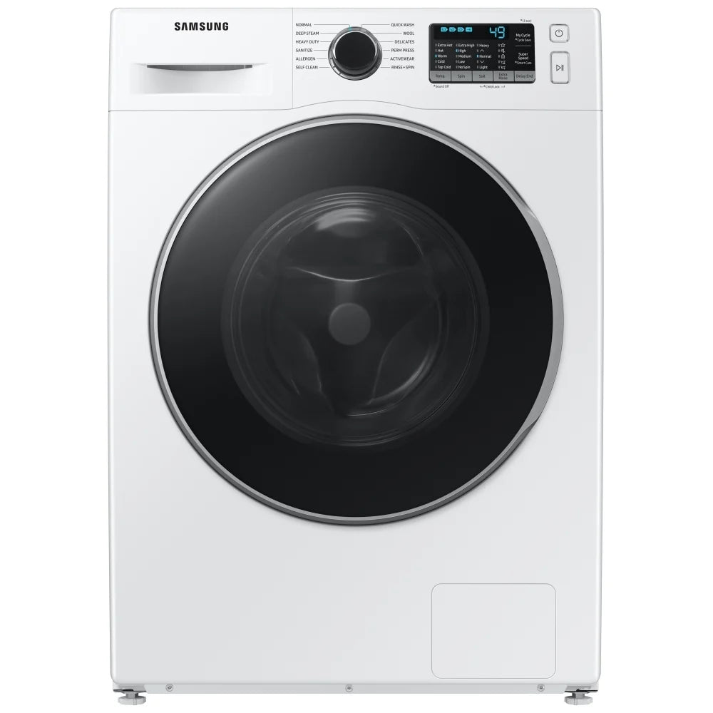 Samsung WW25B6800AW - WW25B6800AW/AC Front Load Washer, 24 inch Width, 2.9 cu. ft. Washer Capacity, 1,400 RPM Washer Spin Speed, 12 Wash Cycles, 5 Temperature Settings, Steam Clean, ENERGY STAR Certified, & White colour