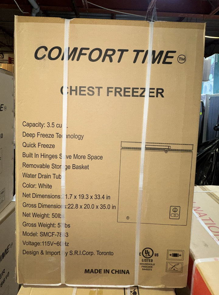 Comfort Time 3.5 Cu. Ft. Chest Freezer - Model: SMCF-7863