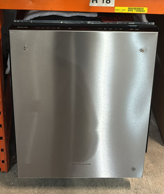 KitchenAid KDTS324SPS Dishwasher, 24 inch Exterior Width, 41 dB Decibel Level, Fully Integrated, Stainless Interior, 5 Wash Cycles, 15 Capacity (Place Settings), 3 Loading Racks, PrintShield Stainless colour