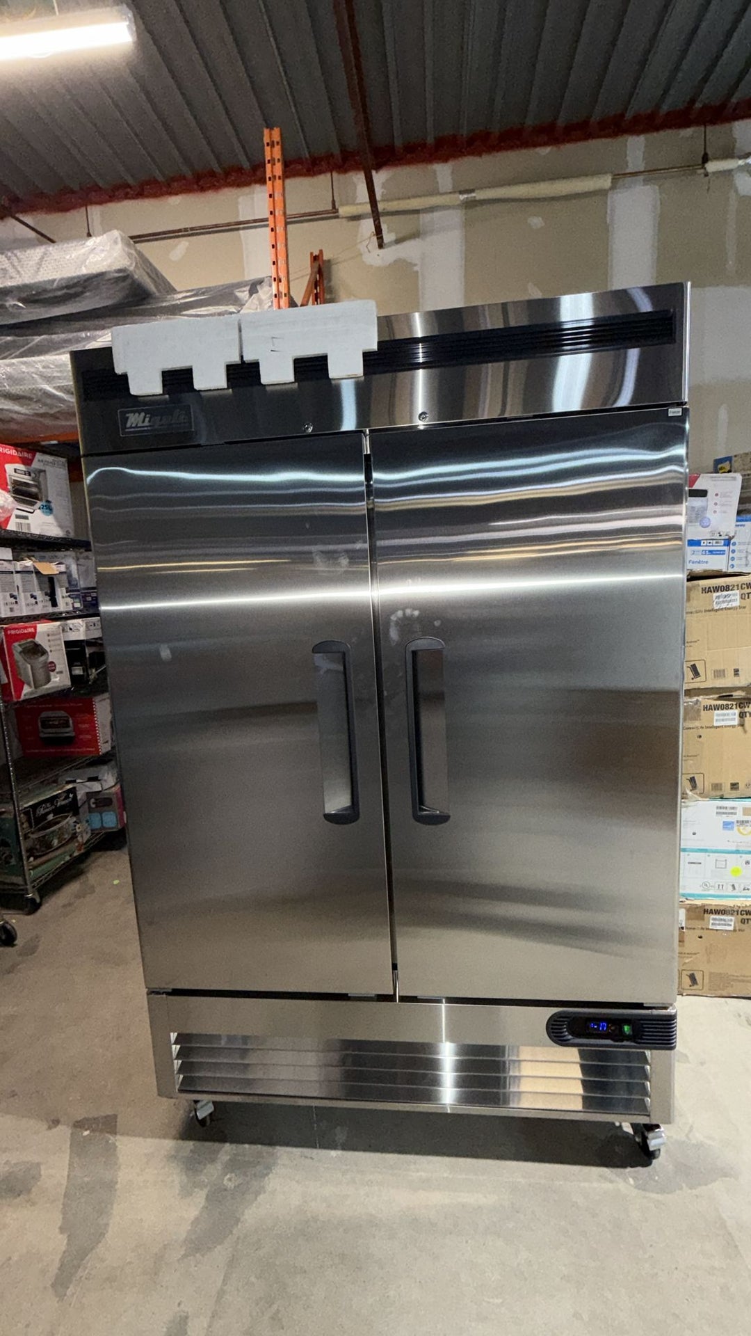 Migali 54-Inch Two-Section Reach-In Freezer, 49 Cu. Ft. - C2FBHC Condition: Open Box - Excellent - 26970296