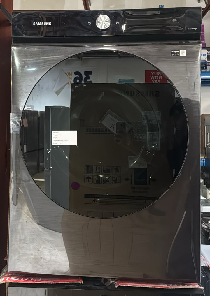 Samsung Bespoke DVE46BB6700VAC Electric Dryer – 7.5 cu. ft. (27″, Black Stainless Steel)