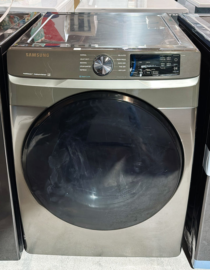 Samsung DVE45T6100P Electric Dryer – 7.5 cu. ft. (27″, Platinum)