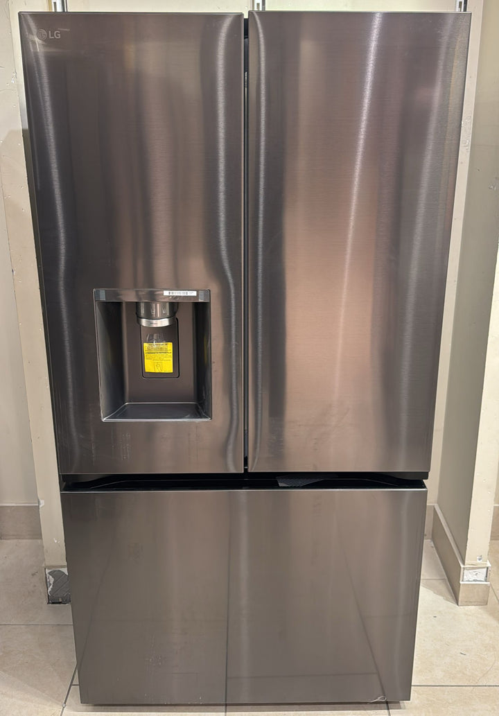 LG LRYXC2606D, 36 inch Width, 25.5 cu. ft. Counter Depth, Water Dispenser (Exterior), Ice Dispenser (Thru Door), ENERGY STAR Certified, Black Stainless Steel colour, 3-Tier Organization™, Cool Guard™, Counter-Depth MAX