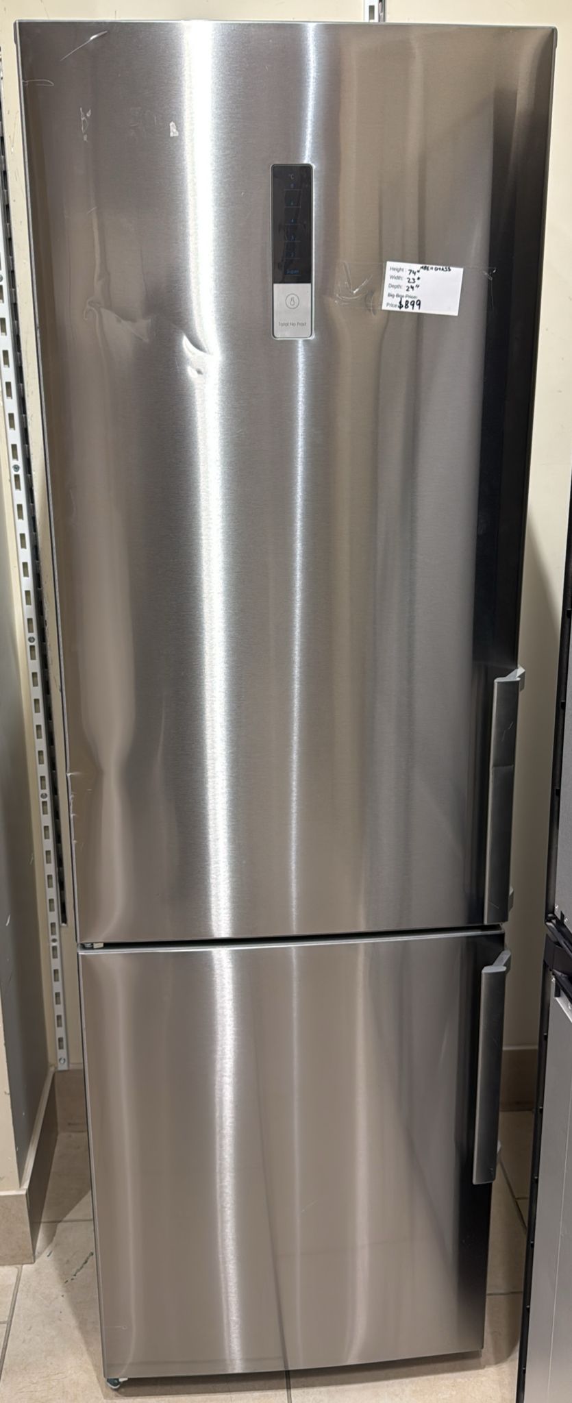 Moffat 11 Cu. Ft. Counter Depth Bottom Freezer Refrigerator Stainless Steel - MBE11DSVSS