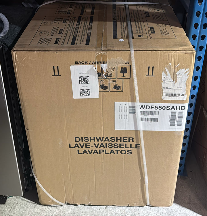 Whirlpool 24 in. Black Front Control Built-In Tall Tub Dishwasher with Stainless Steel Tub, 51 dBA - WDF550SAHB