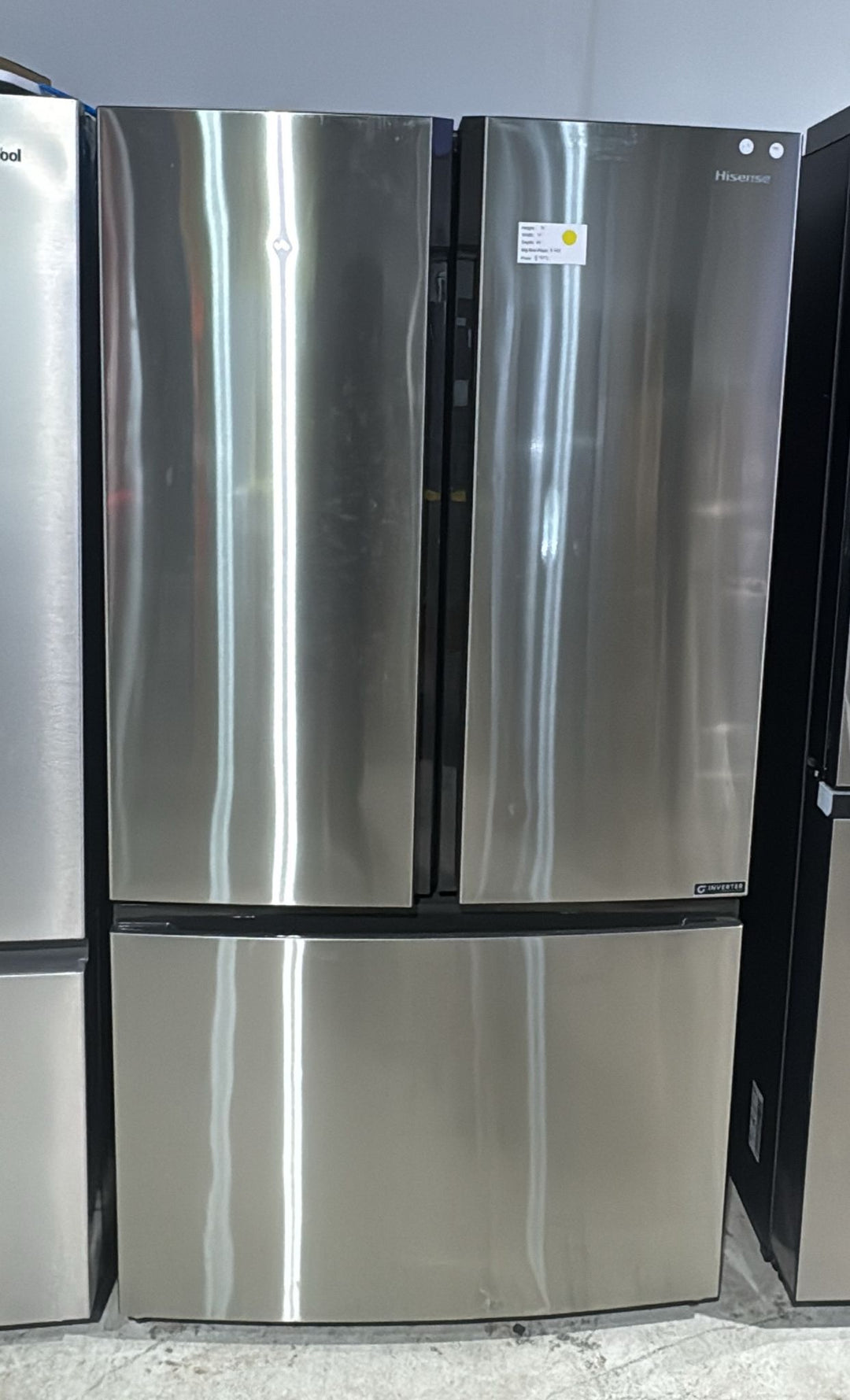Hisense 36-Inch Counter-Depth 20.8 Cu Ft French Door Refrigerator – RF208N6ASE