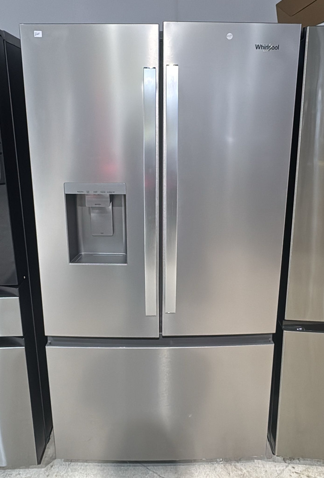 Whirlpool 36" 29.58 Cu. Ft. French Door Refrigerator with Water & Ice Dispenser (WRFF3536SZ) - Stainless Steel