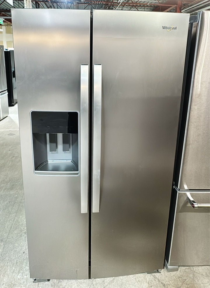 Whirlpool 36" 28.7 Cu. Ft. Side-By-Side Refrigerator with Water & Ice Dispenser (WRSF5536RZ) - Fingerprint Resistant Stainless Steel