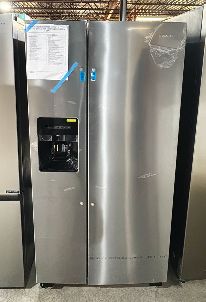 Amana ASI2175GRS Side by Side Refrigerator, 33 inch Width, Ice Dispenser Stainless Steel color