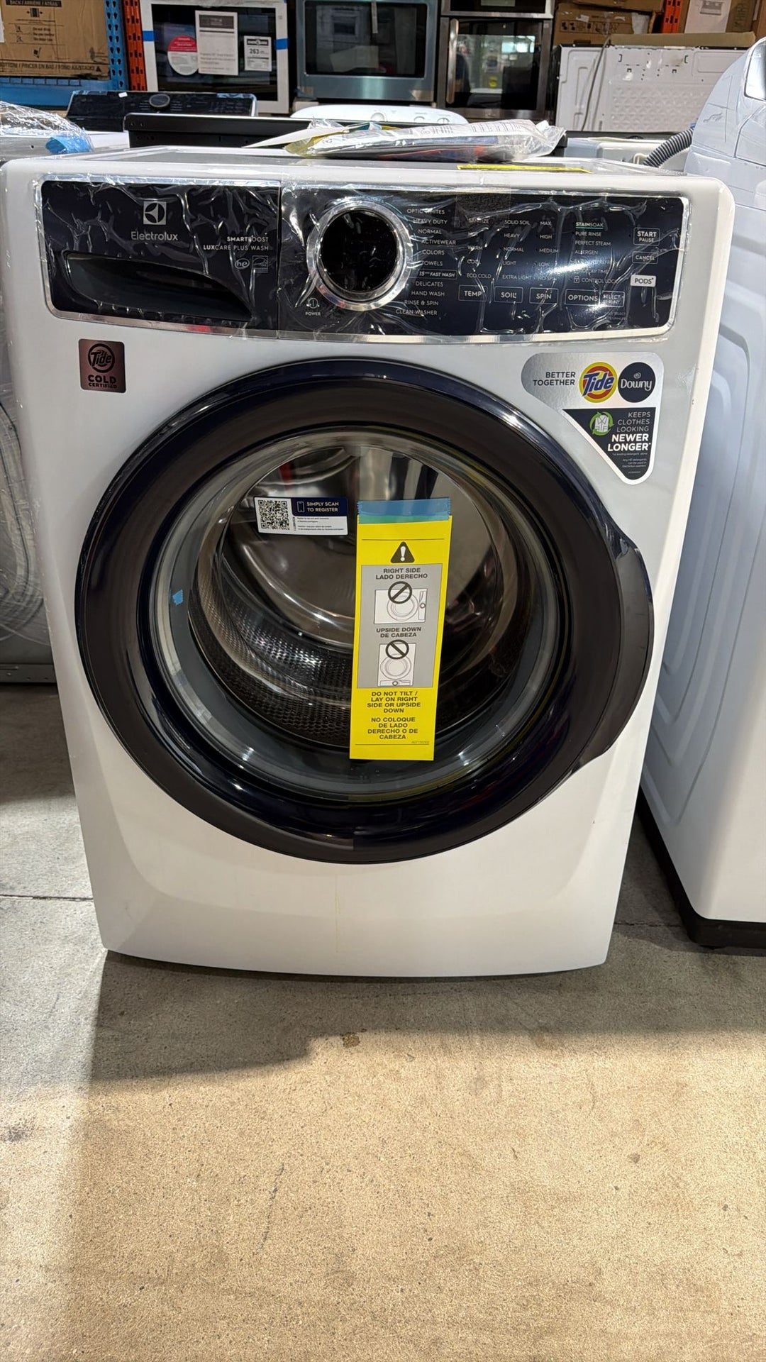 Electrolux 6 Series 5.2 cu ft. White Front Load Washer with Smart Boost Model  ELFW7626BW
