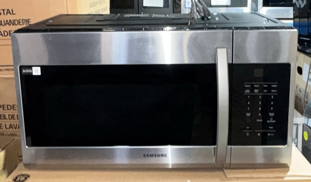 Samsung ME17R7011ES - ME17R7011ES/AC Over the Range Microwave, 30 inch Exterior Width, 1.7 cu. ft. Capacity, 300 CFM, 1,000 W Watts, Halogen , Stainless Steel colour