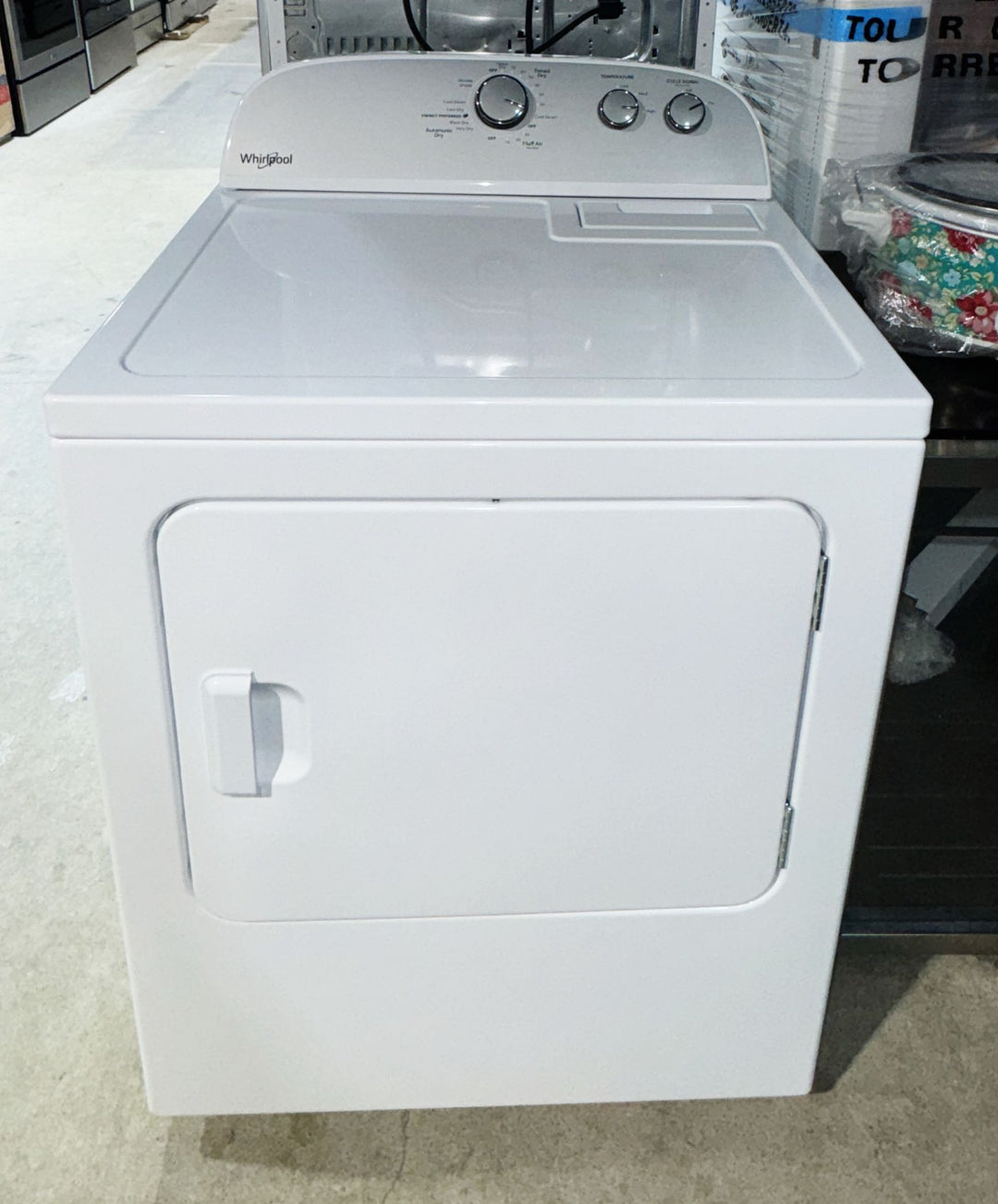 Whirlpool YWED4815EW Electric Dryer, 7 cu. ft. Dryer Capacity, 13 Dry Cycles, 4 Temperature Settings, Vented, White colour Category: Electric Dryers