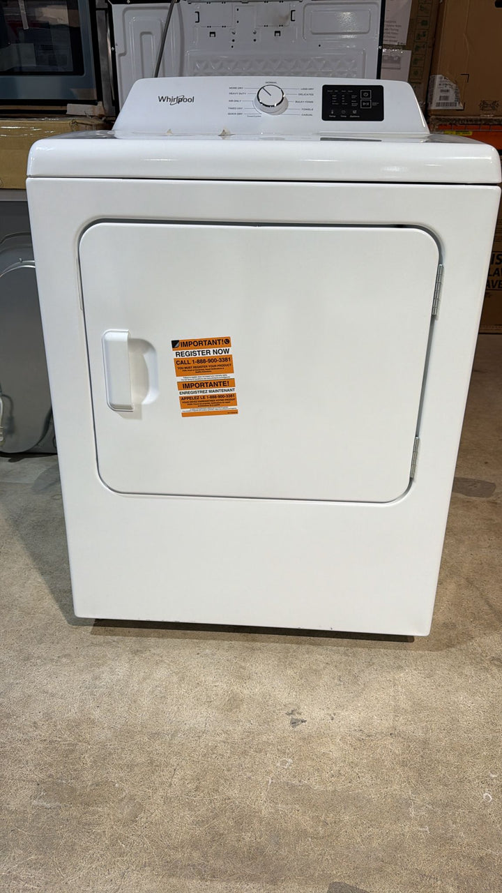 Whirlpool 7.0 cu. ft. YWED4105SW Electric Dryer with Adaptive Dry - Vented Top Load Matching