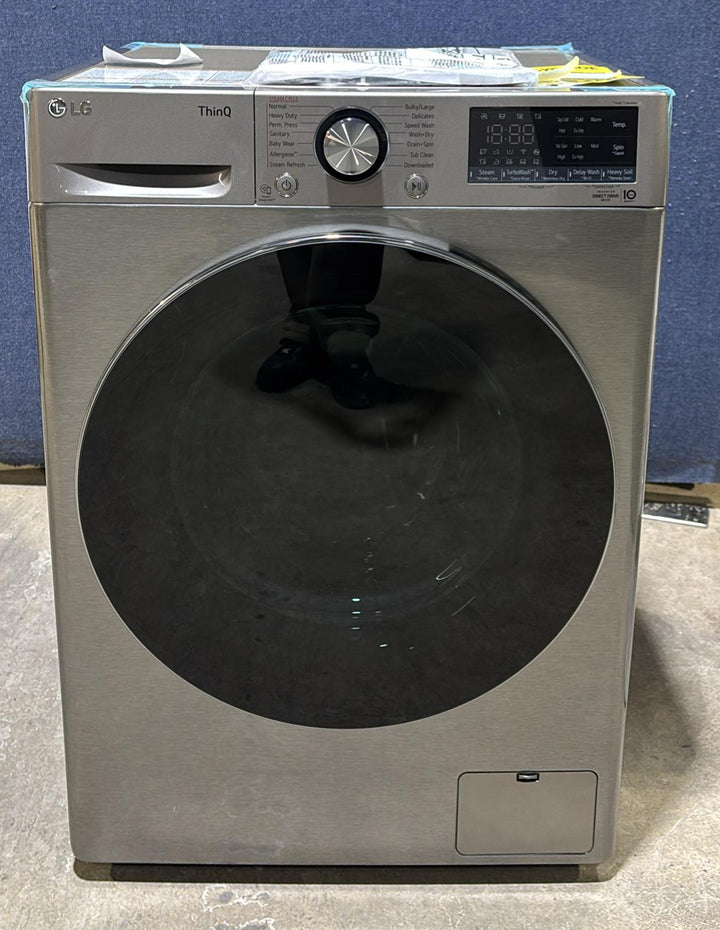 LG WM3555HVA All-in-One Washer Dryer Combo Front Load Electric Dryer, 24 inch Width, 2.6 cu. ft. Dryer Capacity, 2.6 cu. ft. Washer Capacity, 1 Dry Cycles, 1,400 RPM Washer Spin Speed, Steam Clean