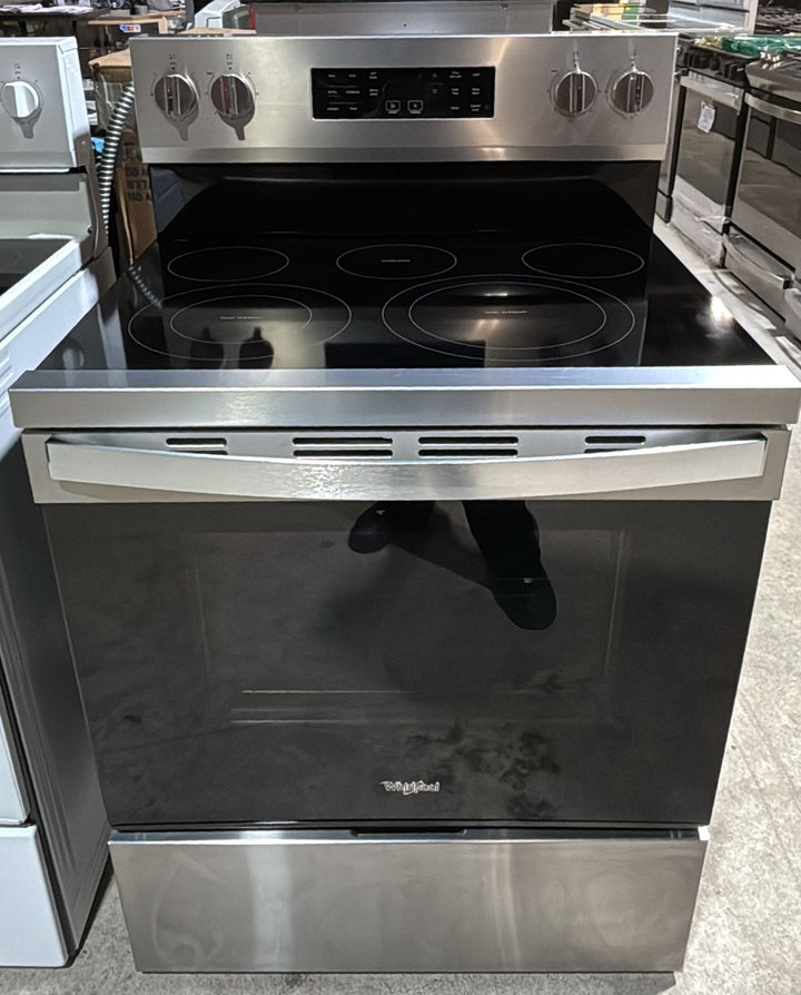 Whirlpool YWFES5030RZ Electric Range, 5.3 cu. ft. Capacity, 30 inch Exterior Width, Convection, 5 Burners, Storage Drawer, Yes, Self Clean, 3,000 W Highest Element, Stainless Steel colour