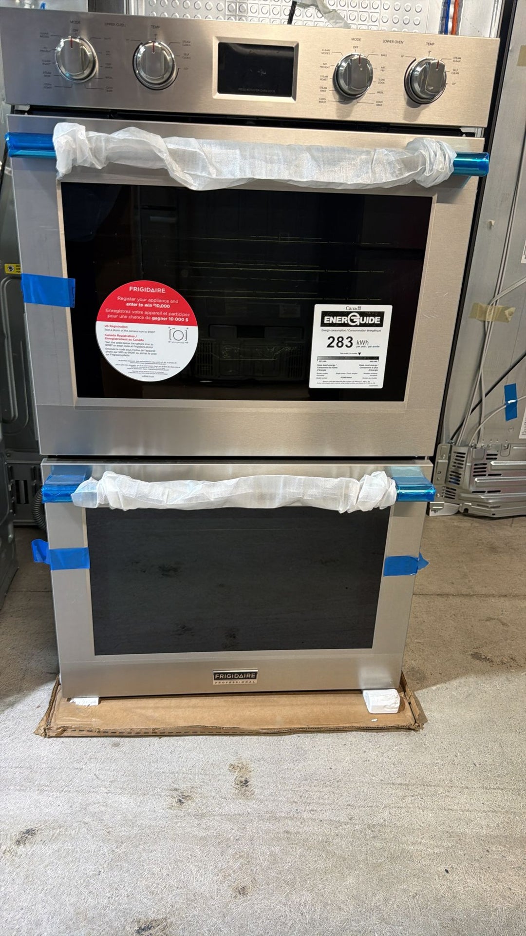 Frigidaire Professional PCWD3080AF Double Wall Oven, 30 inch Exterior Width, Both Ovens Convection, Self Clean, 10.6 cu. ft. Capacity, Temperature Probe, Air Fry, Stainless Steel colour True Convection, Air Fry (Tray Included), Steam Cooking, Telescopic G