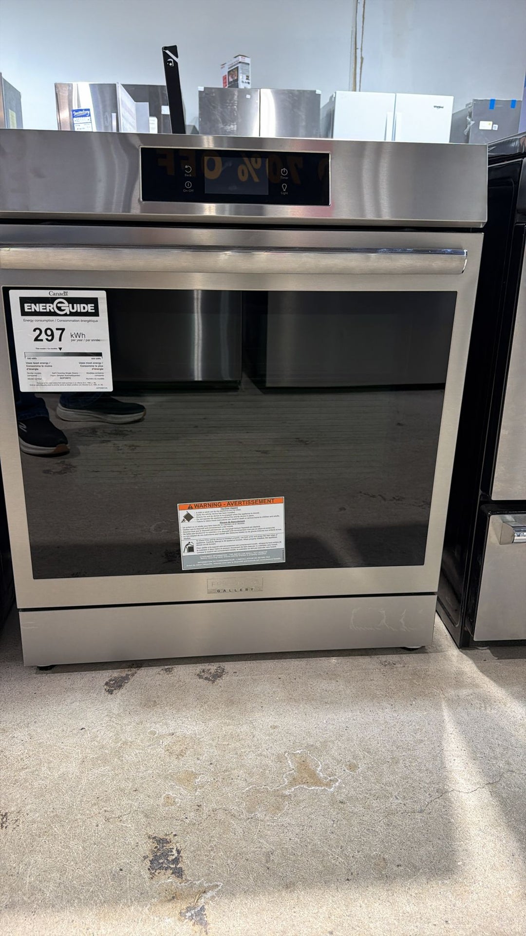Frigidaire Gallery GCFI307CBF Induction Range, 6.2 cu. ft. Capacity, 30 inch Exterior Width, Convection, 5 Burners, Storage Drawer, Air Fry, Self Clean,