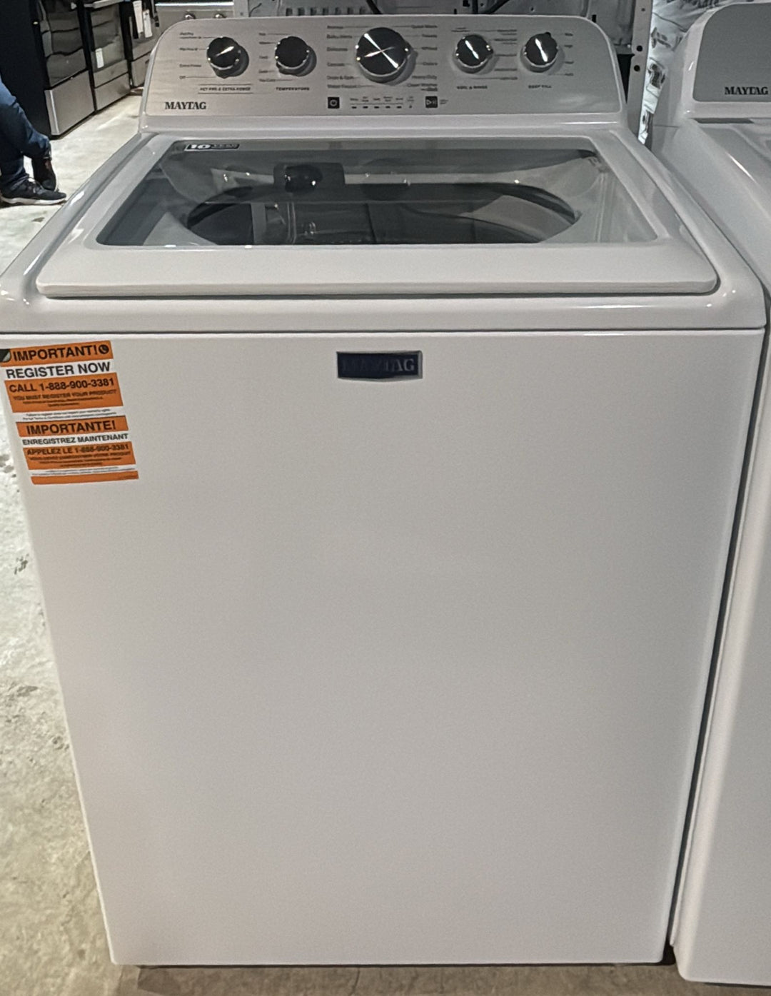 Maytag MTW5600RW Top Load Washer, 27 inch Width, 5.5 cu. ft. Washer Capacity, 750 RPM Washer Spin Speed, 11 Wash Cycles, 3 Temperature Settings, White colour