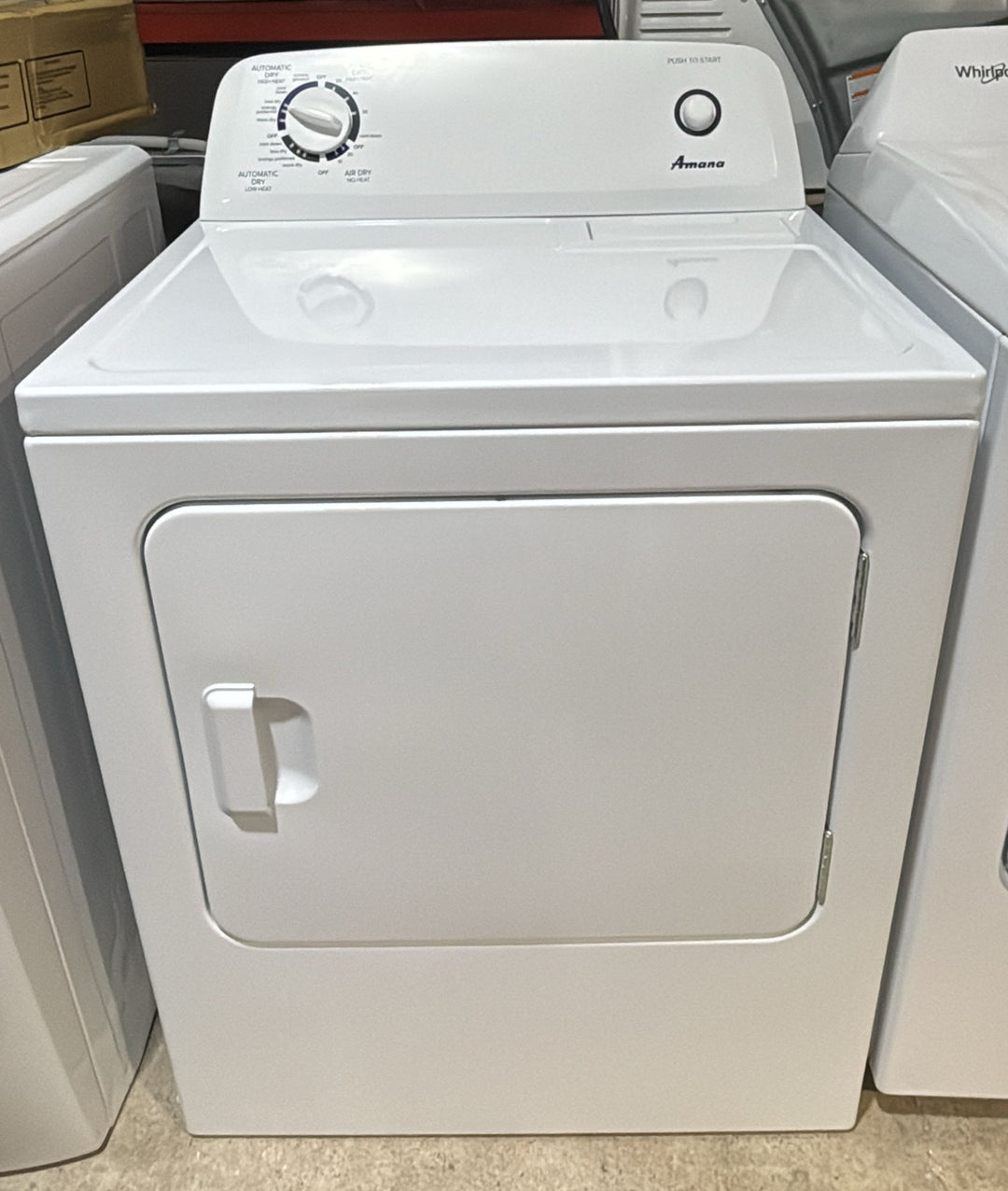 Amana® 6.5 cu. ft. Top-Load Electric Dryer with Automatic Dryness Control YNED4655EW