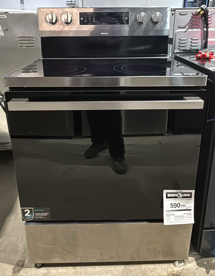 Hisense HBE3502CAS Electric Range, 5.8 cu. ft. Capacity, 30 inch Exterior Width, True Convection, 5 Burners, Storage Drawer, Yes, Manual Clean, 3,300 W Highest Element, Stainless Steel colour