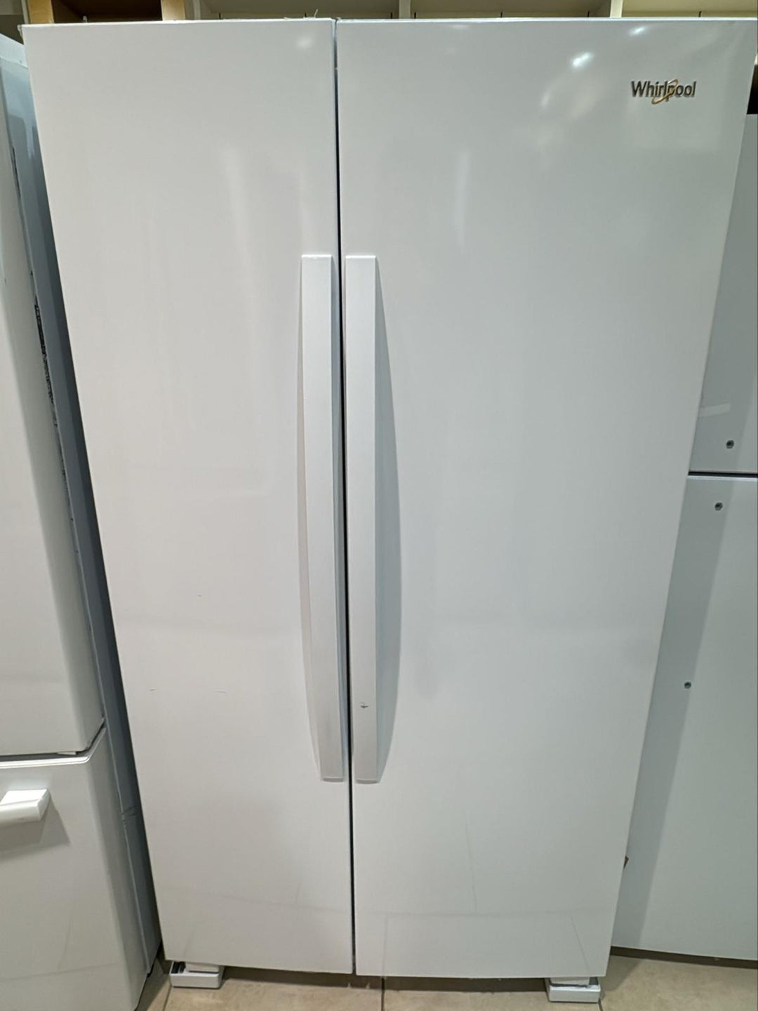 Whirlpool WRS315SNHW Side by Side Refrigerator, 36 inch Width, Optional Ice Maker (Special Order), 25.1 cu. ft. Capacity, White colour