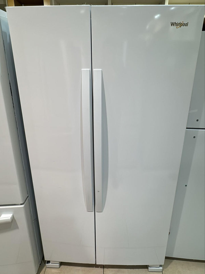 Whirlpool WRS315SNHW Side by Side Refrigerator, 36 inch Width, Optional Ice Maker (Special Order), 25.1 cu. ft. Capacity, White colour
