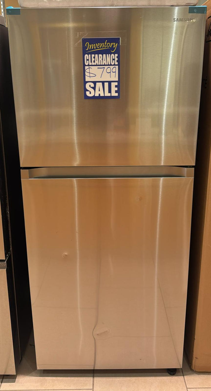 Samsung RT18DG6500SRAC Top Freezer Refrigerator, 30 inch Width, 17.5 cu. ft. Capacity, Optional Ice Maker (Special Order), ENERGY STAR Certified, Stainless Steel colour