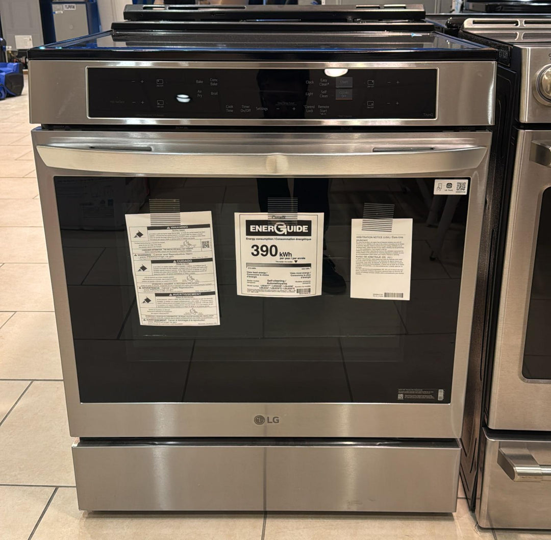 LG Studio LSIS6338F Induction Range, 6.3 cu. ft. Capacity, 30 inch Exterior Width, True Convection, 5 Burners Self Clean, 4,300 W Highest Element, Stainless Steel colour, SmartDiagnosis™, ThinQ Care™ Gliding Extension Rack