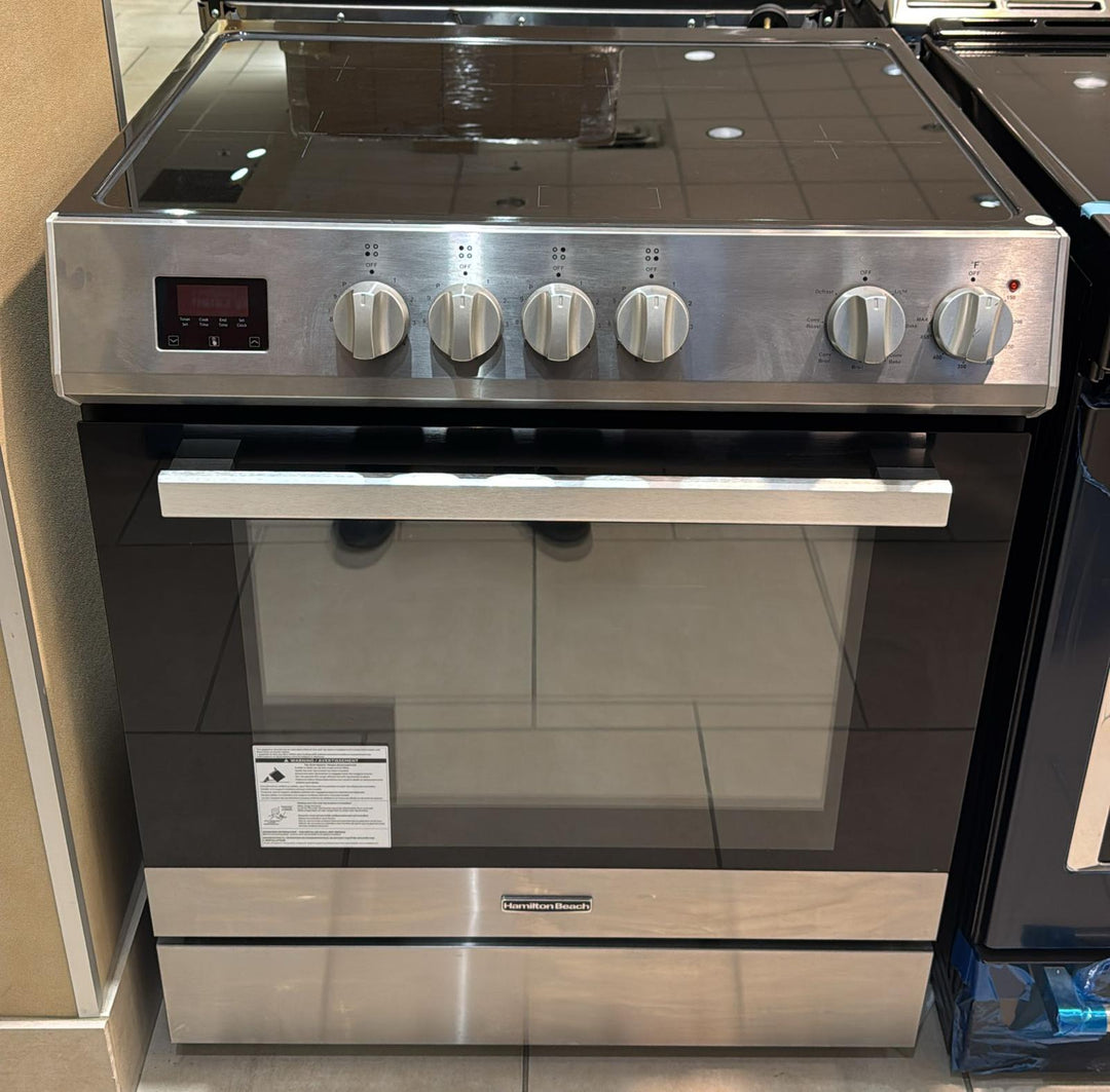 30 in. 4-Elements Slide-In Induction Range in Stainless Steel with Dual Elements HBRI330