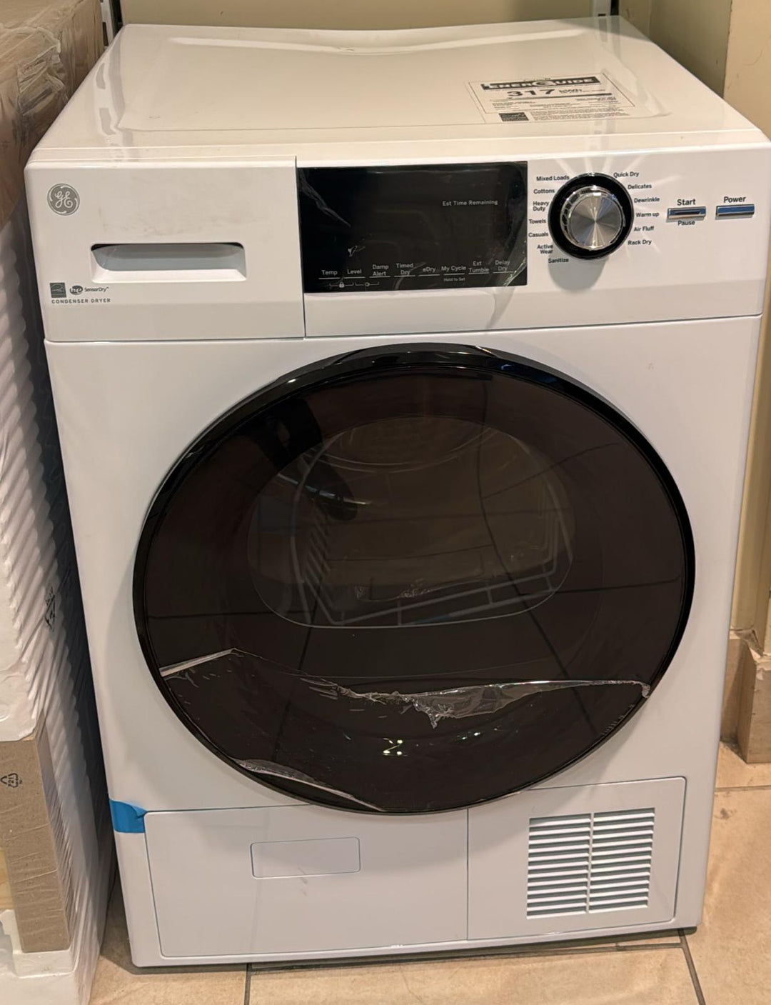 24" Width Electric Dryer, 4.1 cu. ft. Capacity GFT14JSIMOWW / GFT14JSIMWW