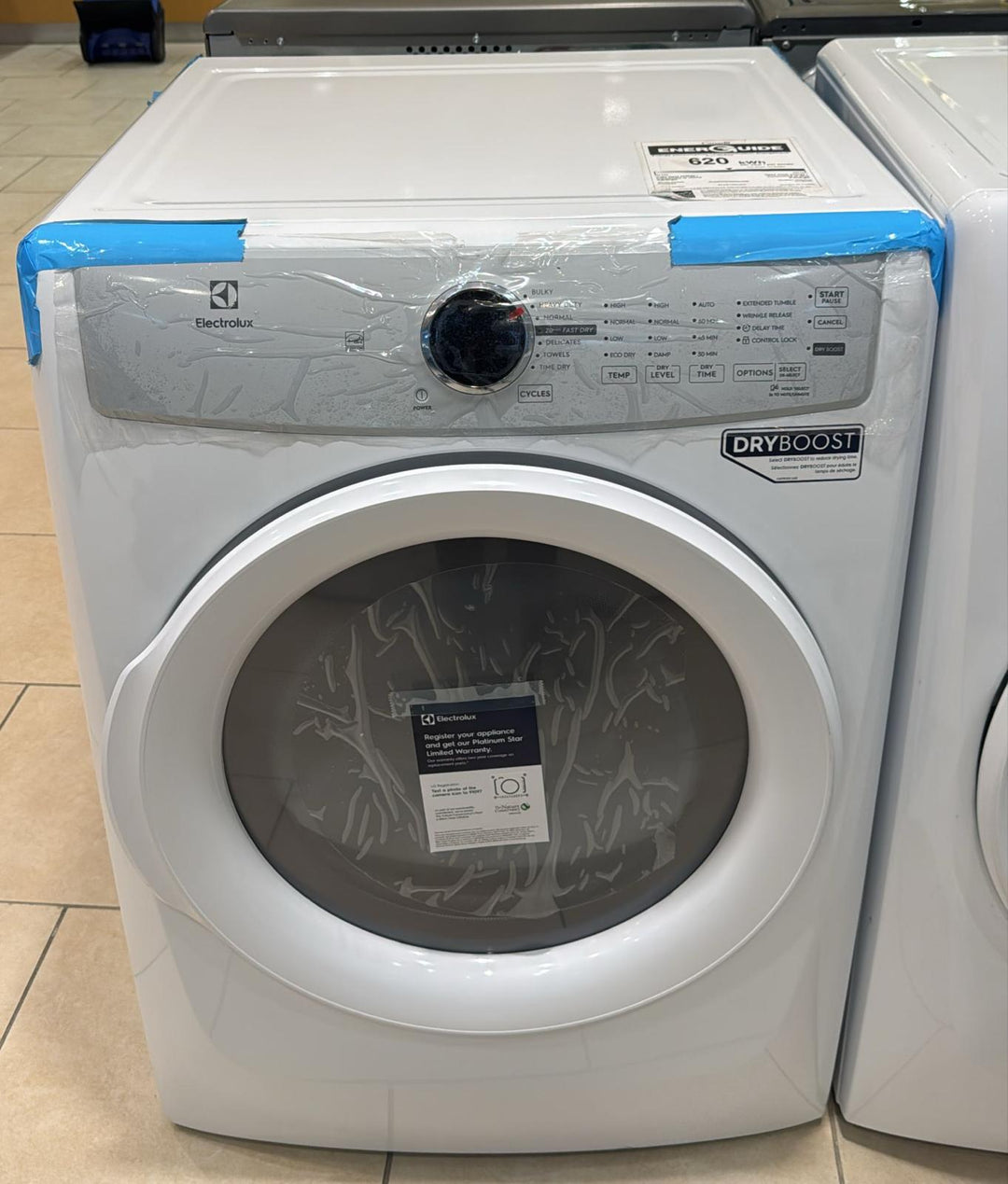 Electrolux - 8 cu. Ft Electric Dryer in White - ELFE733CAW