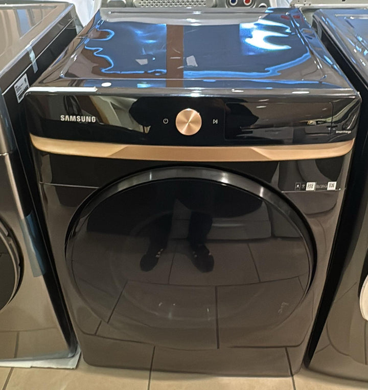 Samsung DVE46BG6500VAC Electric Dryer, 27 inch Width, 7.5 cu. ft. Capacity, Steam Clean, 5 Temperature Settings, Stackable, Steel Drum, Wifi Enabled, Black Stainless colour Steam Hose Kit Included